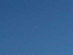 2nd photo of new crescent moon, taken a few seconds later